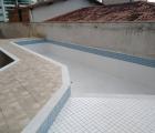 Instalação do Revestimento da Piscina